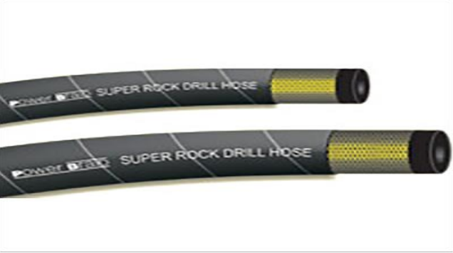 Super Hose Rockdrill Hose – Robust Pneumatic Hose with Textile and Wire Reinforcement for Rock Drilling Equipment, Oil and Abrasion Resistant